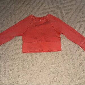 Aerie Vibrant Coral Long Sleeve Top